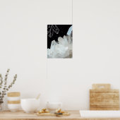 White Quarz Crystal Gemstone Geode Natural Stone Poster (Küche)
