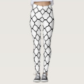 White Quaterstrip Leggings (Vorderseite)