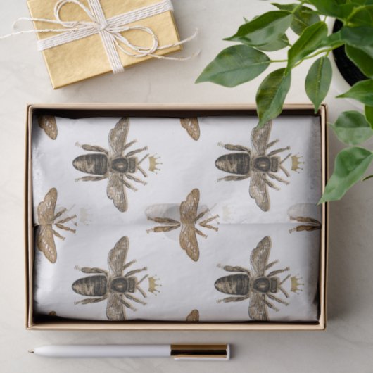 White Queen Bee Tissue Paper Seidenpapier (Geschenk)