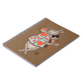 White Rabbit Alice Art Notebook - Whimsical Notizblock (Linke Seite)
