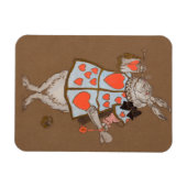 White Rabbit Alice Magnet (Horizontal)