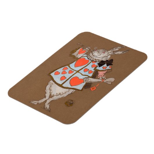 White Rabbit Alice Magnet (Linke Seite)