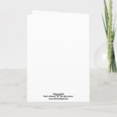 White Rabbit card Karte (Rückseite)