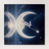 White Rabbit Collecting Stars Puzzle (Horizontal)