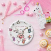 White Rabbit Mad Hatter Tea Party Birthday  Pappteller (Party)