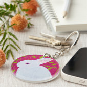 White Rabbit  Schlüsselanhänger (Vorderseite rechts)