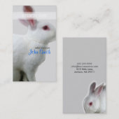 White-Rabbit-Visitenkarte Visitenkarte (Vorne/Hinten)