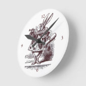 White Rabbit Wall Clock Runde Wanduhr (Winkel)