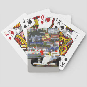 WHITE RACE CAR - Stadtverkehr Spielkarten