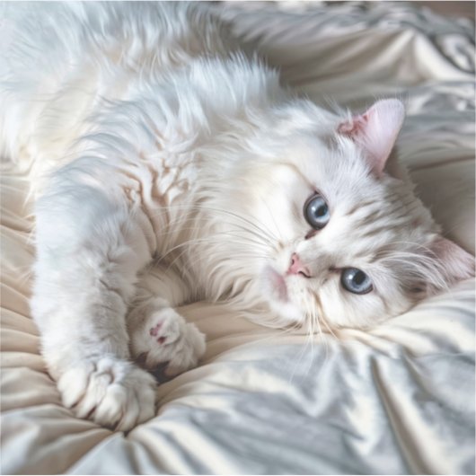 White Ragdoll Cat Aufkleber (Vorderseite)