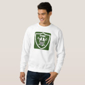 White Raider GREEN Sweatshirt (Vorne ganz)