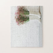 White Rain Stiefel und Brick Wand Puzzle (Vertikal)