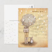 White Rain Symphonie Vermisste Postkarte (Vorne/Hinten)