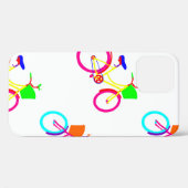 White Rainbow Bikes Colorful Case-Mate iPhone Hülle (Rückseite (Horizontal))