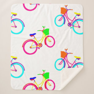 White Rainbow Bikes Colorful Sherpadecke