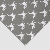 White Raptors Dinosaurier Print Seidenpapier (Ausschnitt)