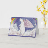 White Rat Angel Karte (Gelbe Blume)