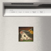 WHITE RAT HALLOWEEN WITCH COSTUME Magnet (In Situ (Geschirrspüler))
