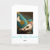 WHITE RAT/MICE/MOUSE WIZARD Card Karte (Rückseite)