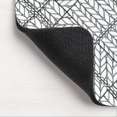 WHITE RAUTE STRICK Mouse Pad Mousepad (Ecke)