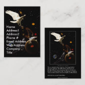 White Rave Business Card Visitenkarte (Vorne/Hinten)