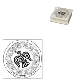 White Raven Briefmarke Gummistempel (Stempel)