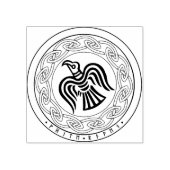 White Raven Briefmarke Gummistempel (Prägung)