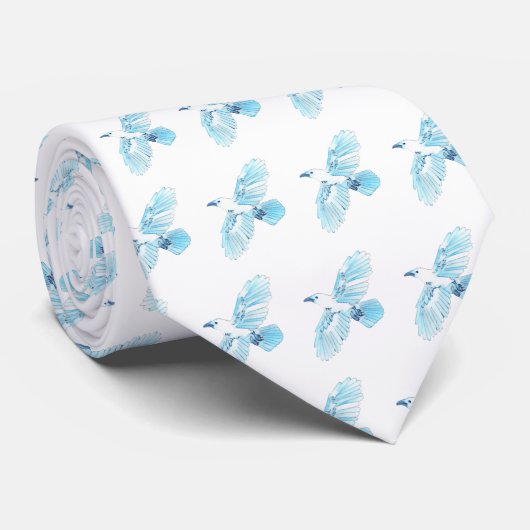 White Raven Krawatte (Gerollt)