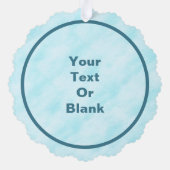 White Raven on Fraktal Conifers Ornament Karte (Rückseite)