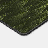 White Raven on Fraktal Conifers Schreibtischunterlage (Ecke)