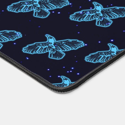 White Raven Schreibtischunterlage (Ecke)