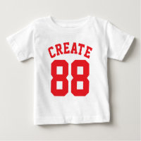White & Red Baby | Sports Jersey Design