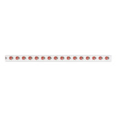 White Red Black Ladybugs Birthday Ripsband (Vorderseite)