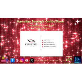 White & Red Business Cards 12 Pack mit 100 Stück Visitenkarte