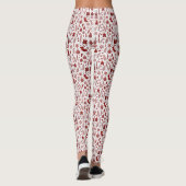 White Red Christmas Legging Leggings (Rückseite)