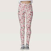 White Red Christmas Legging Leggings (Vorderseite)