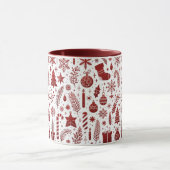White Red Christmas Tasse (Zentrum)
