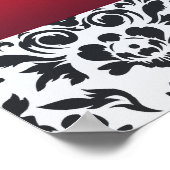 White Red Damask Special Poster (Ecke)