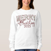White Red Frory Christmas 2025 Long Sleeve T - Shi Sweatshirt (Vorderseite)