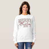 White Red Frory Christmas 2025 Long Sleeve T - Shi Sweatshirt (Vorne ganz)