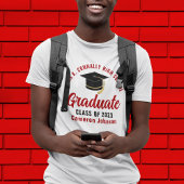 White Red Graduate Custom Class of 2023 Abschluss T-Shirt