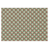 White Red Green Gold Poinsettia Tischdecke (Vorderseite (Horizontal))