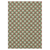 White Red Green Gold Poinsettia Tischdecke (Vorderseite)