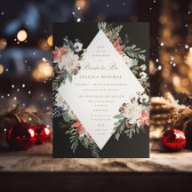 White Red Green Holiday Weihnachten Brautparty