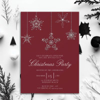 White Red Kristall Snowflakes Glitzer Weihnachten