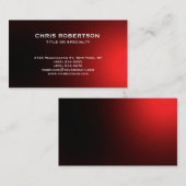 White Red Modern Einfache Schlichte Visitenkarte (Vorne/Hinten)