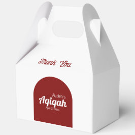 White Red Solid Color Schlicht, Aqiqah Baby Dusche Geschenkschachtel