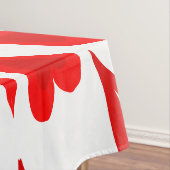 White Red Winter Blume Herz Mandala Weihnachten Tischdecke (Beispiel)