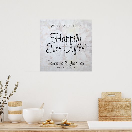 White Reflections Begrüßungszeichen Poster (Küche)