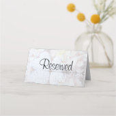 White Reflections Hochzeitreservierte Platzkarten (Rückseite)